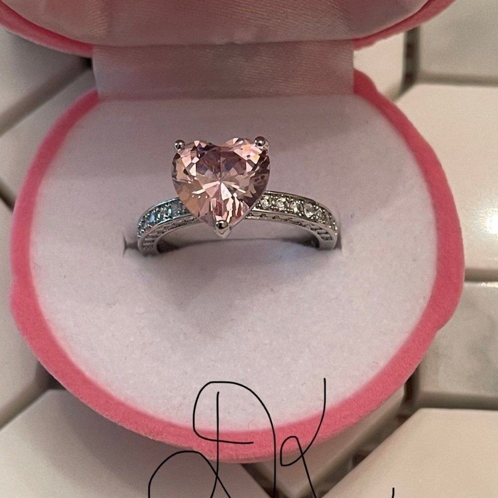 925 WEDDING RING BRIDAL RING ENGAGMENT RING - Picture 6 of 6